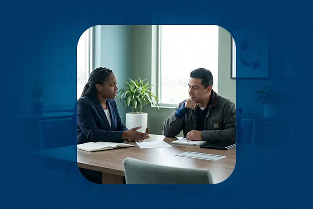 A disability attorney prepares a client for an upcoming ssdi administrative law judge hearing